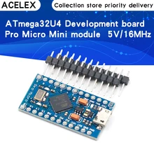 Pro Micro 5V 16MHz remplacer ATmega328 pour Arduino Pro Mini avec 2 rangées de broches en-tête pour Leonardo Mini Interface Usb