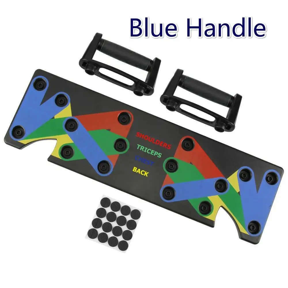 Black Handle 9 в 1 пуш-ап стойка доска для бодибилдинга фитнес инструмент для упражнений для мужчин и женщин отжимания стойка для тренажерного зала Бодибилдинг Прямая поставка Новинка - Цвет: Black Handle