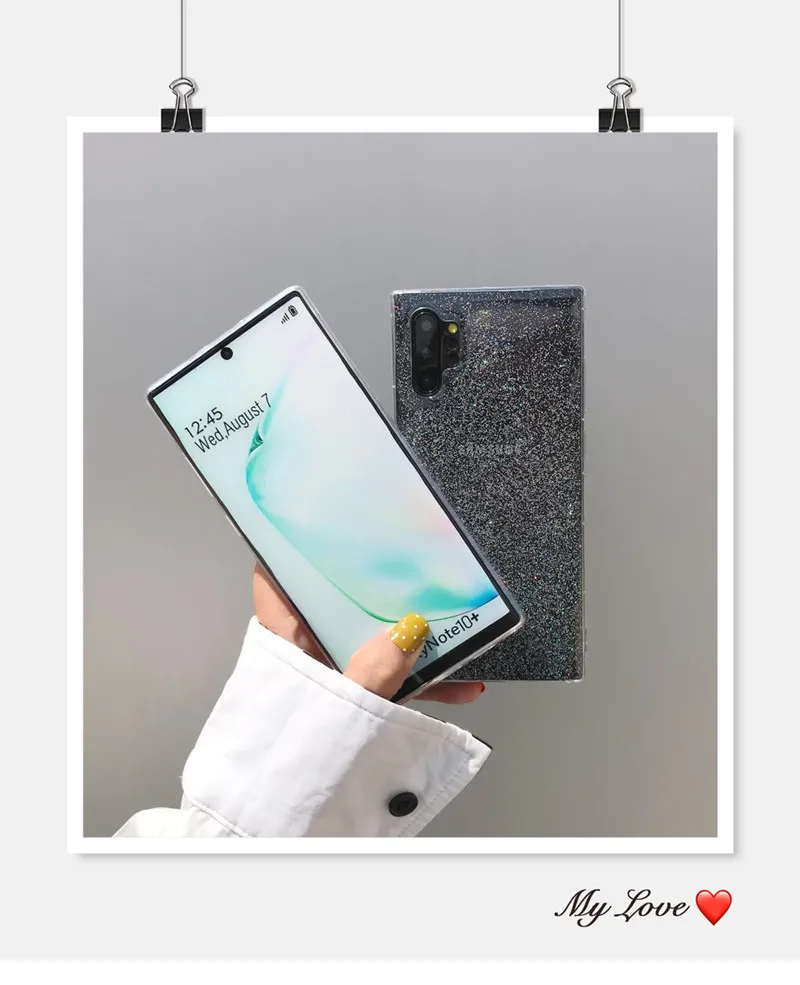 DCHZIUAN Модный Блестящий чехол для samsung Galaxy Note 10 Plus S10 S8 S9 Plus Note 8 9 чехол Роскошный Градиент прозрачный чехол Coque