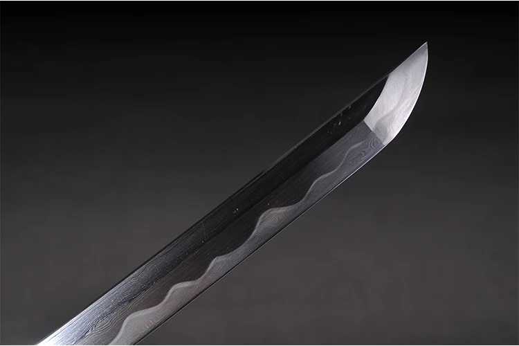 104cm length long sword Japanese real Katana handmade quality samurai swords heat tempered sharp edge orange color wooden saya