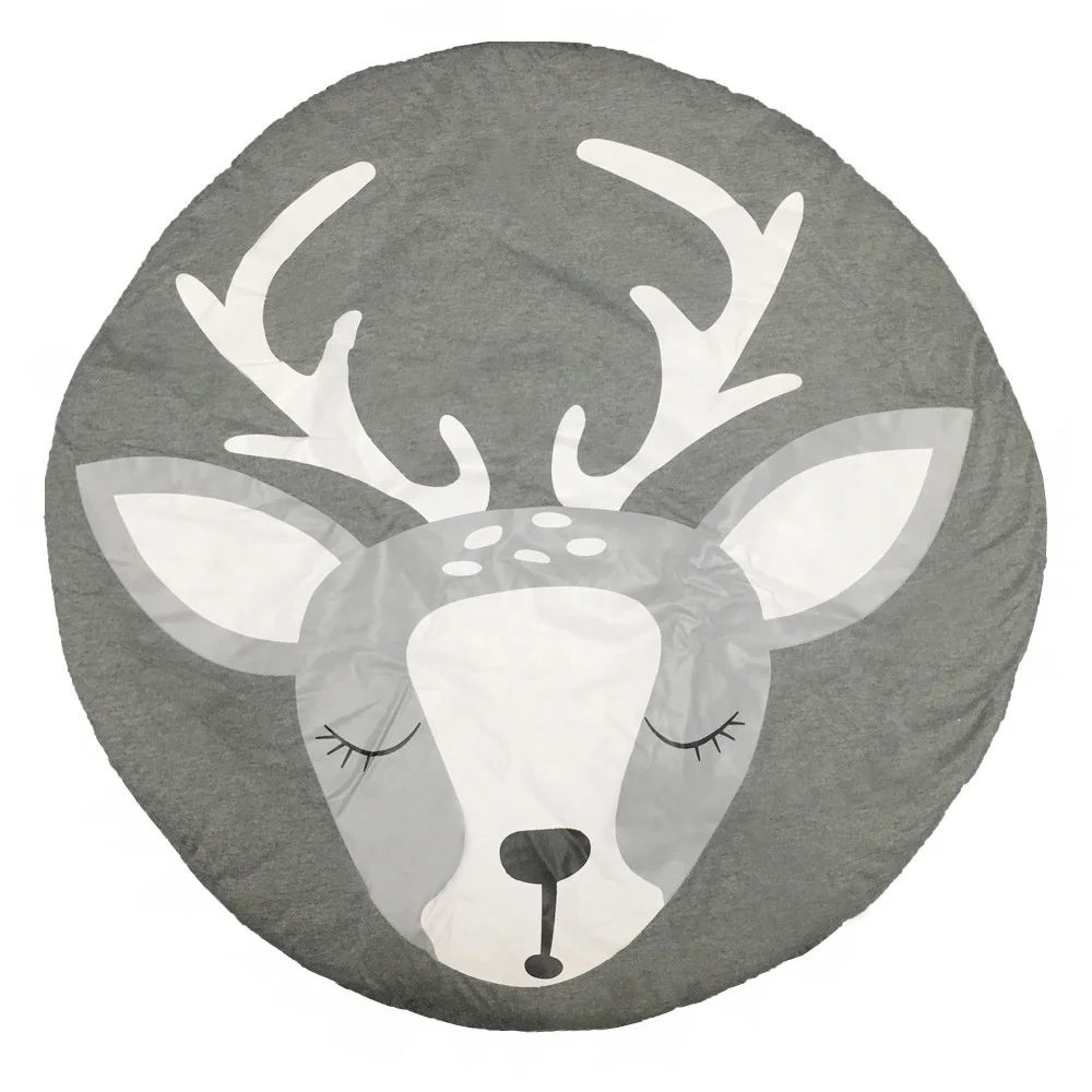 deer 90 см для новорожденных ползание младенца коврик Детские Коврики для игр коврики для животных хлопковый коврик для альпинизма Коврики для пола детская комната мягкие спальные покрывала - Цвет: deer