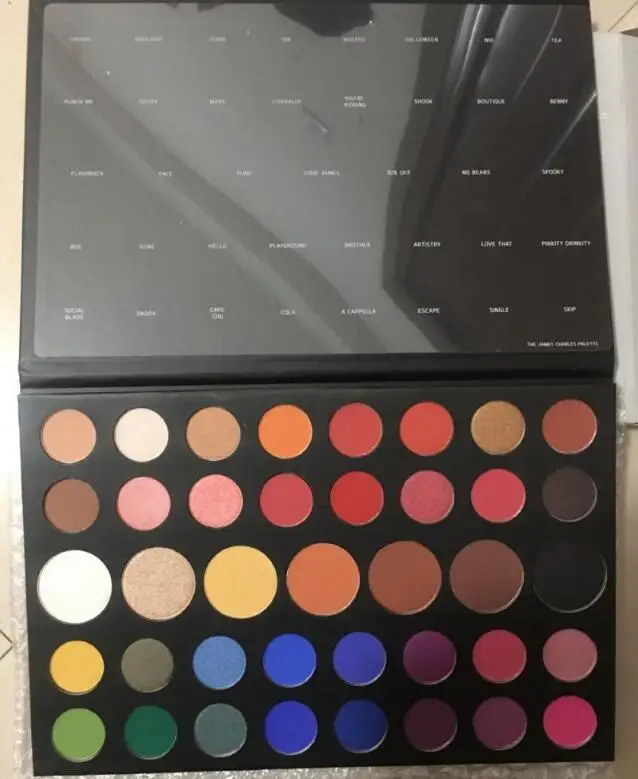 Высокое качество James Charles Artist 39 прессованные тени для век Палитра абсолютно новая матовая натуральная стойкая