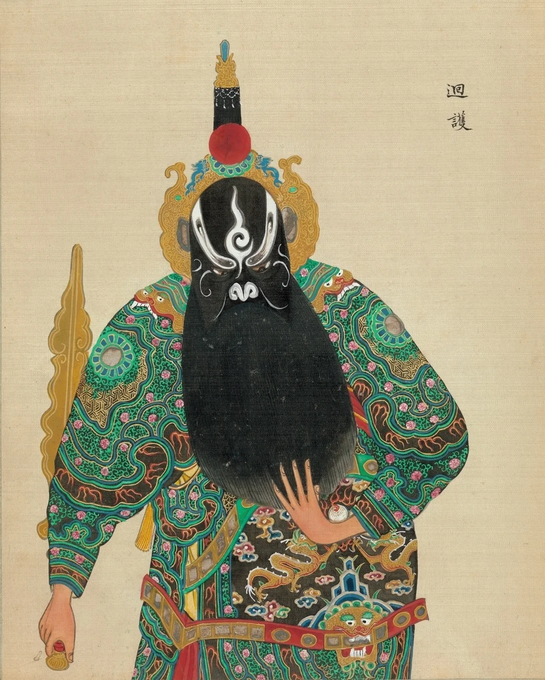 Chinese Traditional Peking Opera Figure Guardian Classic Canvas Paintings Vintage Wall Posters Stickers Home Decor Gift | Дом и сад