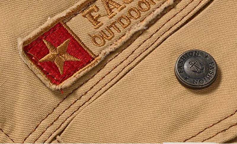 KIOVNO Men Winter Thick Jackets Outwear Fleece Lined Military Thermal Denim Jackets Coats For Male Size M-5XL Windbreak (3)