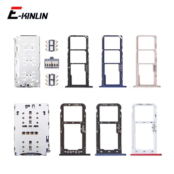 

Micro SD Sim Card Tray Socket Slot Container For Honor Y6 Pro Y5 Prime 2018 2017 DRA-LX2 L01 DUA-LX2 L21 Adapter Reader