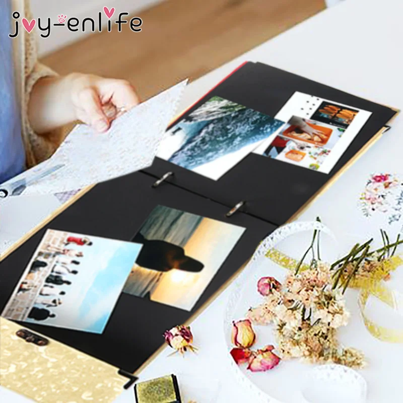 1 Набор DIY ручной работы фотоальбом свадебные фотографии дети семья памяти Запись Скрапбукинг альбом липкий тип влюбленных подарок на день рождения