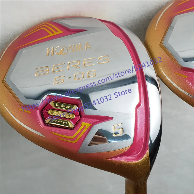 Новые гольф клубы HONMA S 06 4star Compelete клубный набор Driver 3/5 fairway wood Graphite Golf shaft|Клюшки для