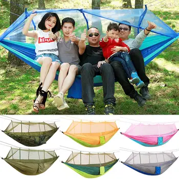 

Portable Camping Jungle Outdoor Swing Hammock Mosquito Net Sleeping Hanging Bed Hanging Bed Hunting Sleeping Swing