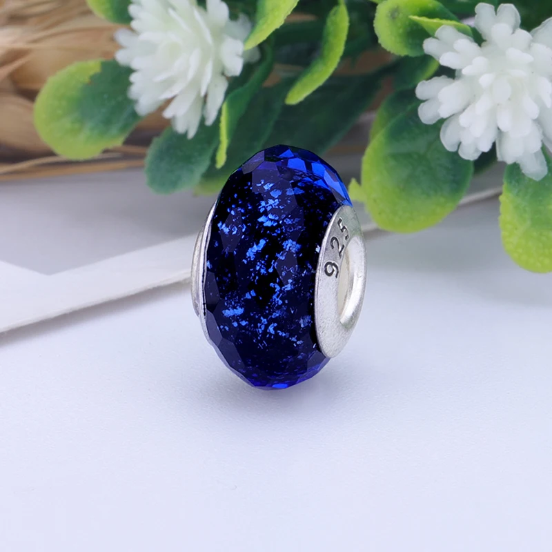YW19066 Новые европейские разноцветные стеклянные бусины с лампасами, муранские аолли, очаровательные бусины, подходят для Пандоры, для девушек, DIY браслеты, ювелирные женские браслеты - Цвет: YW19066