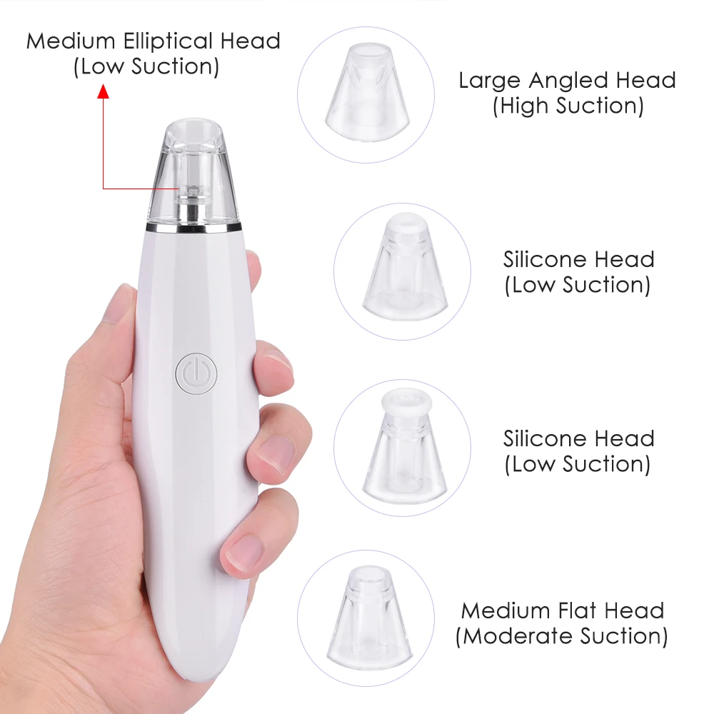 Portable Blackhead Remover Vacuum Pore Cleaner Facial Acne Comedones Removal Pimples Extractor Skin Care Face Cleaning 3