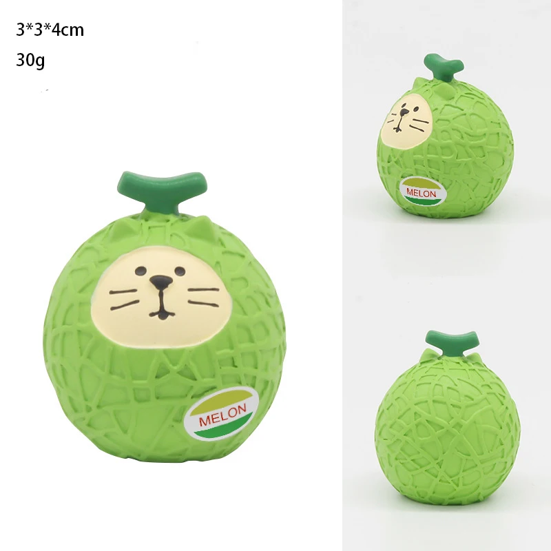 Japanese Fruit Cute Kawaii Cat Dharma Animal Ornaments Feng Shui Creative Gift Miniature Decoration Home Decoration Accessories