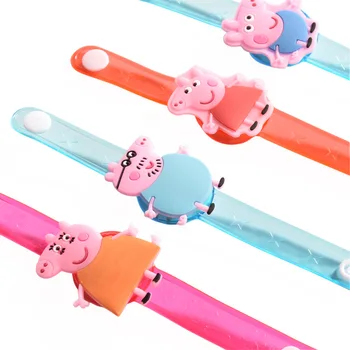 

New Luminous Toy Bracelet Peppa Pig Fashion Simple Party Birthday Decoration Children's Favorite Cartoon George Gift Toys