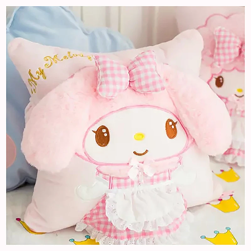 

Cartton Stuffed Melody Twins Star Plush Cushion Soft Bed Throw Blankets Fluffy Warm Soft Toy Home Decoration Children Gifts Love