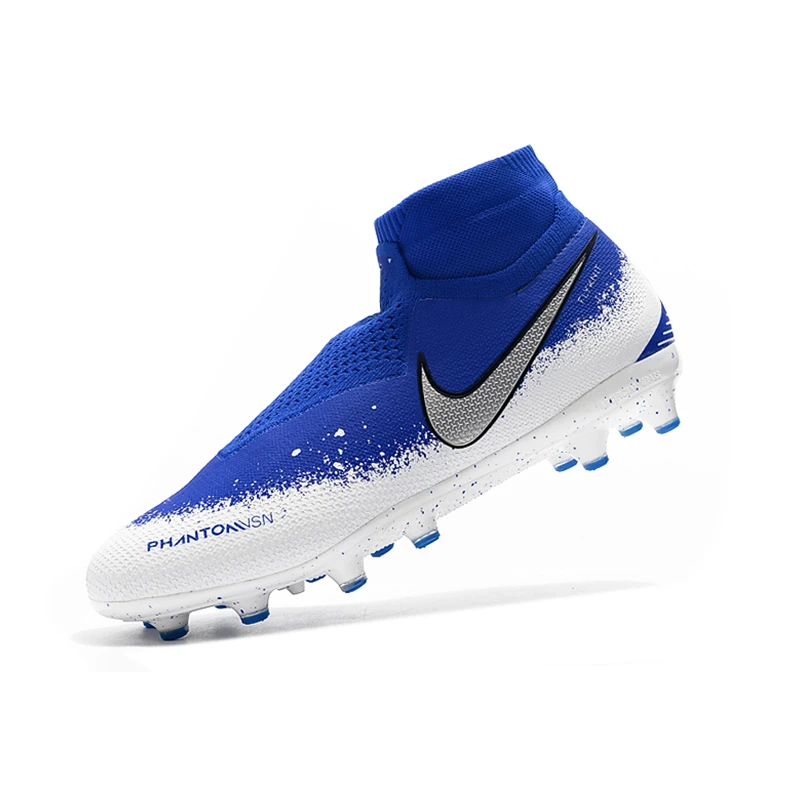 Nike Phantom VSN Elite DF AG; большие размеры 39-45 победы пакет при полной зарядке тени бесшовные кроссовки мужские Обувь для футбола футбольные бутсы с зажимом