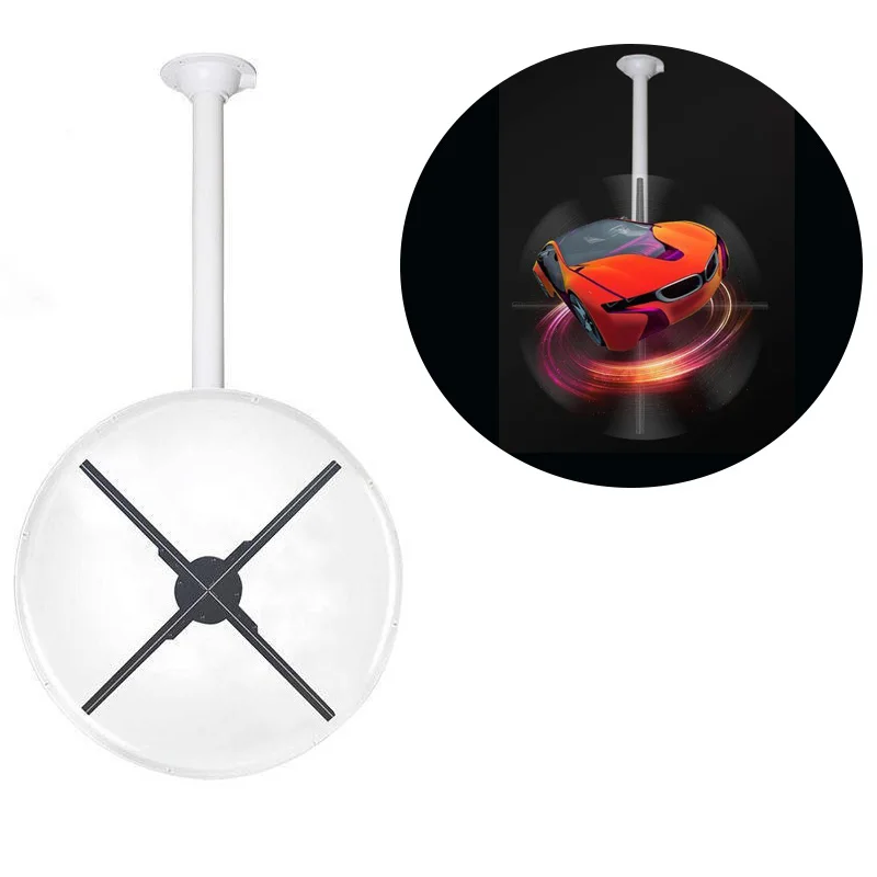 Adveretising para Pendurar em Linha Suporte de Teto Universal Holograma Display fã Reta Haste Bracke 3d Led - Image 2