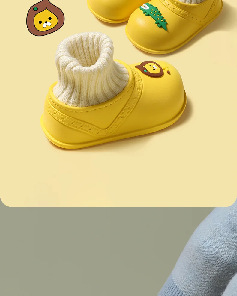 Waterproof Children's Cotton Slippers Autumn and Winter Baby Plush Indoor Bag Boys Slippers Home Baby Cotton Shoes for Girls best leather shoes