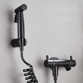 

Toilet Bidet Sprayer Kit Set Bathroom Hand Sprayer Shower Head Self-cleaning Hand-held 304 Stainless Steel Tap Hole Spary Type