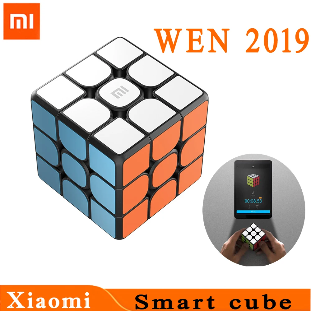 Xiaomi Mijia Bluetooth 5,0 умный куб магнитный куб квадратный магический куб головоломка научное образование работает с приложением Mijia