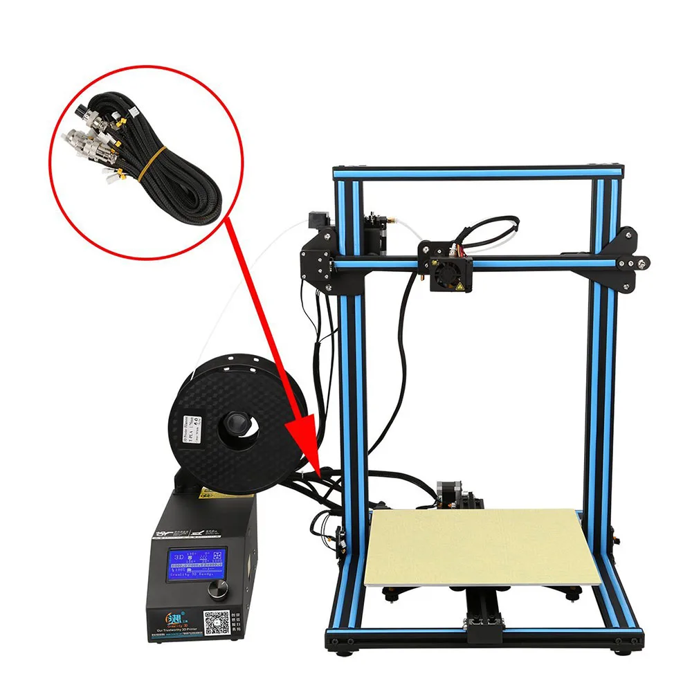 Расширение Кабельные комплекты для Creality CR-10 CR-10S CR-10 400 CR-10 500 серии 3D-принтеры-1 метр
