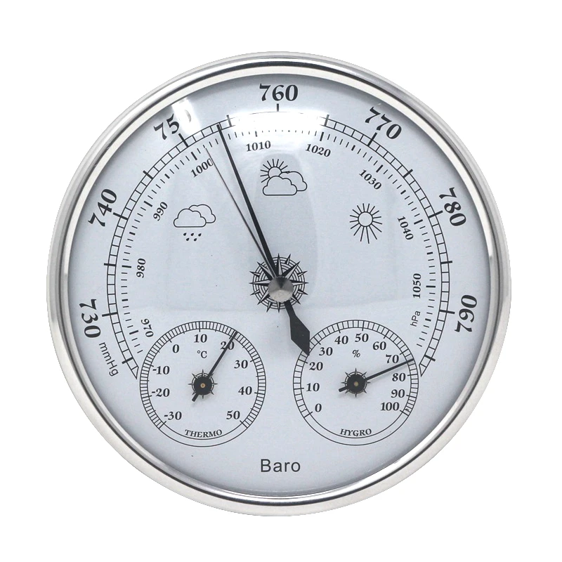 Analog Barometer Thermometer Hygrometer Dinding Suhu Kelembaban ...