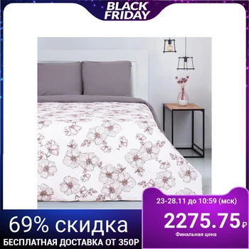 

Bedspread "Ethel" Euro Flowers, 230x210 cm, microfiber 5092836