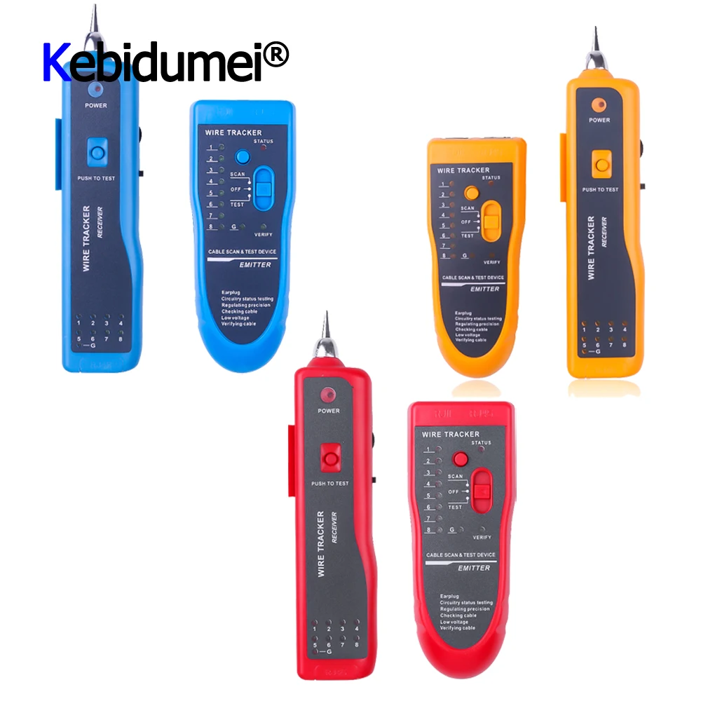 RJ11 RJ45 Cat5 Cat6 Wire Tracker Line Finder Diagnose Tone Telephone Cable Tester Detector Three Color | Компьютеры и офис