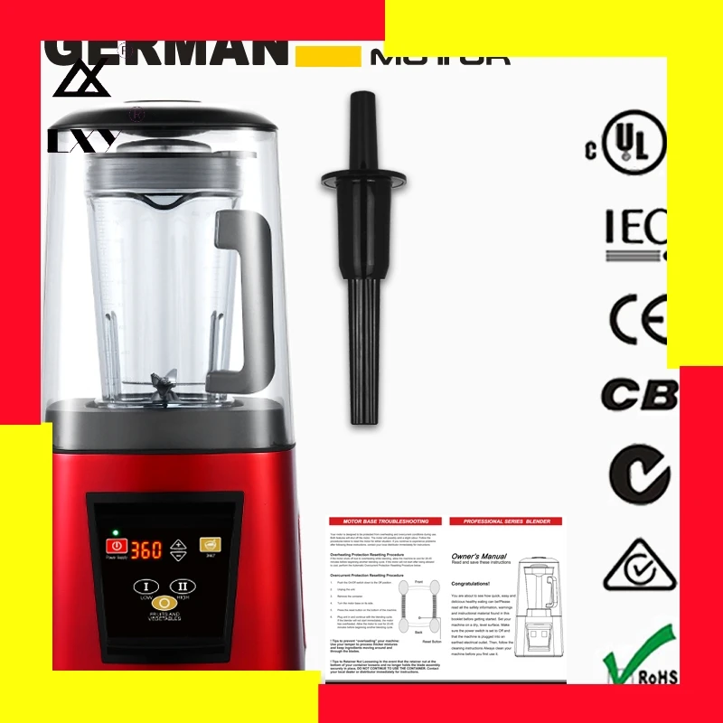 

85db all quiet covered mute smoothies machine Commercial Blender Professional Blender Mixer Food Processor Japan Blade Juicer