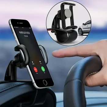 

Hot Universal Car Phone Holder GPS Navigation Dashboard Phone Holder For Mobile Phone Clip Fold Holder Mount Stand Bracket
