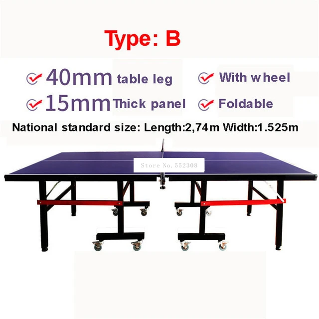 Mesa Dobrável Desk para Ping Pong Fiberboard de Alta Densidade, Equipamento  Desportivo Indoor, Carga Peso 300kg, 2.74x 1.525m - AliExpress