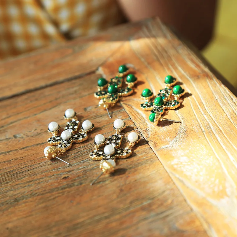 Kpop, черные, розовые, JENNIE same, готический крест, жемчужные серьги для девушек, Европейский, американский, Ретро стиль, роскошные серьги, модное ювелирное изделие, подарок