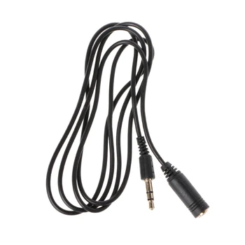 

3.5mm Male To Female 3-Pole Jack Plug Stereo Audio Aux Extension Cable Cord 1m