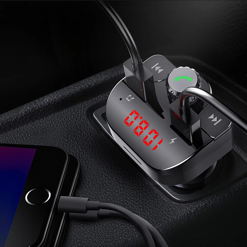 Bluetooth fm-передатчик HD вызов без потерь качество звука двойной USB плеер Автомобильный MP3-плеер автомобильный fm-передатчик Bluetooth mp3