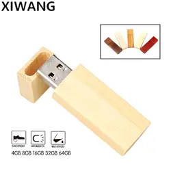 XIWANG настраиваемые, с логотипом деревянный прямоугольный USB флеш-накопитель 4 ГБ 8 ГБ 16 ГБ 32 ГБ USB креативные напоминалки палка Свадебные