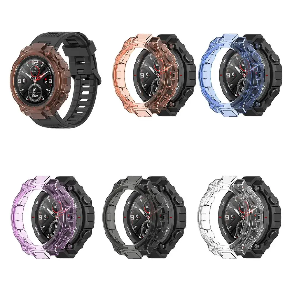 

For Huami Amazfit T-Rex Smart Watch Replacement Frame Protective Case Anti-scratch Hard PC Watch Shell Smartwatch Accessories