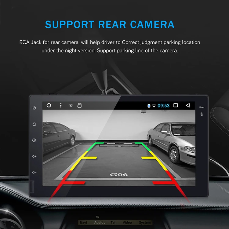 Excellent Bonroad 2 Din Car Multimedia Player Android 9.0 Car dvd gps navigation For TOYOTA RAV4 2006-2012 Radio Stereo /Wifi /BT(NO  DVD) 5