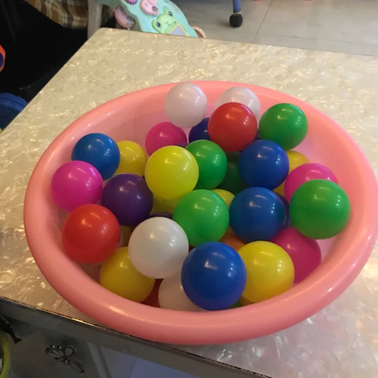 Children Thick Marine Ball Children Color Wave Ball Pool Indoor Baby Infant Child Amusement Park Toy Plastic Ball
