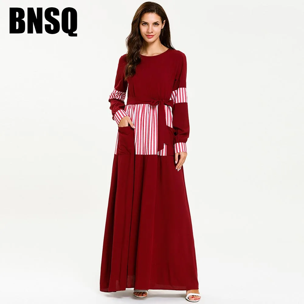 BNSQ Дубай Abaya для женщин хиджаб женская одежда мусульманской одежды|Мусульманская
