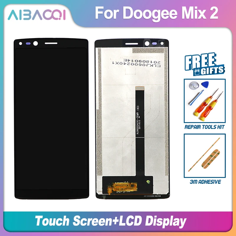 New Original 5.99 inch Touch Screen+2160X1080 LCD Display Assembly Replacement For Doogee MIX 2 Helio P25 Octa Core Android 7.1|Экраны для