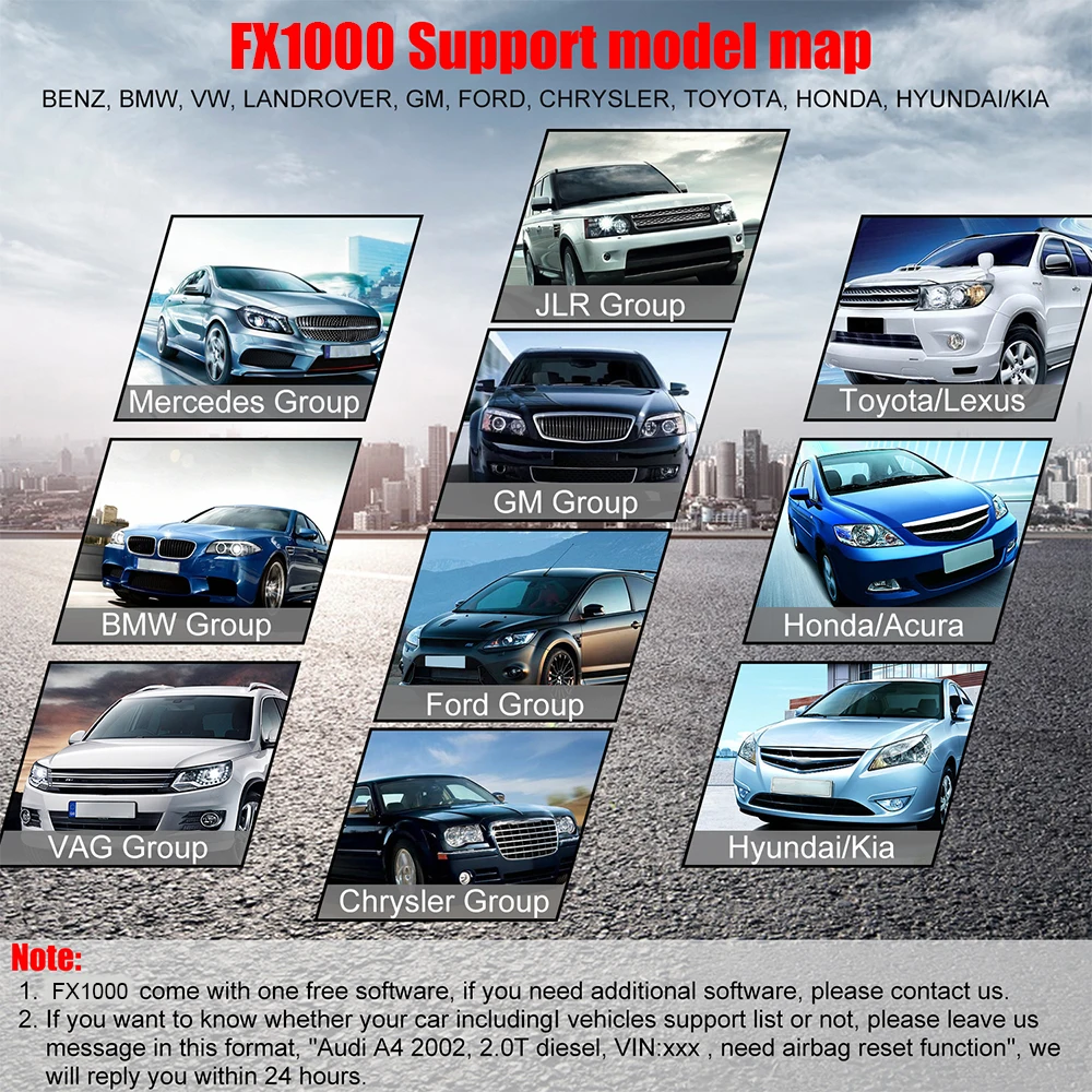 Автомобильный диагностический сканер Ancel FX1000 OBD2 полная система ABS DPF EPB сброс