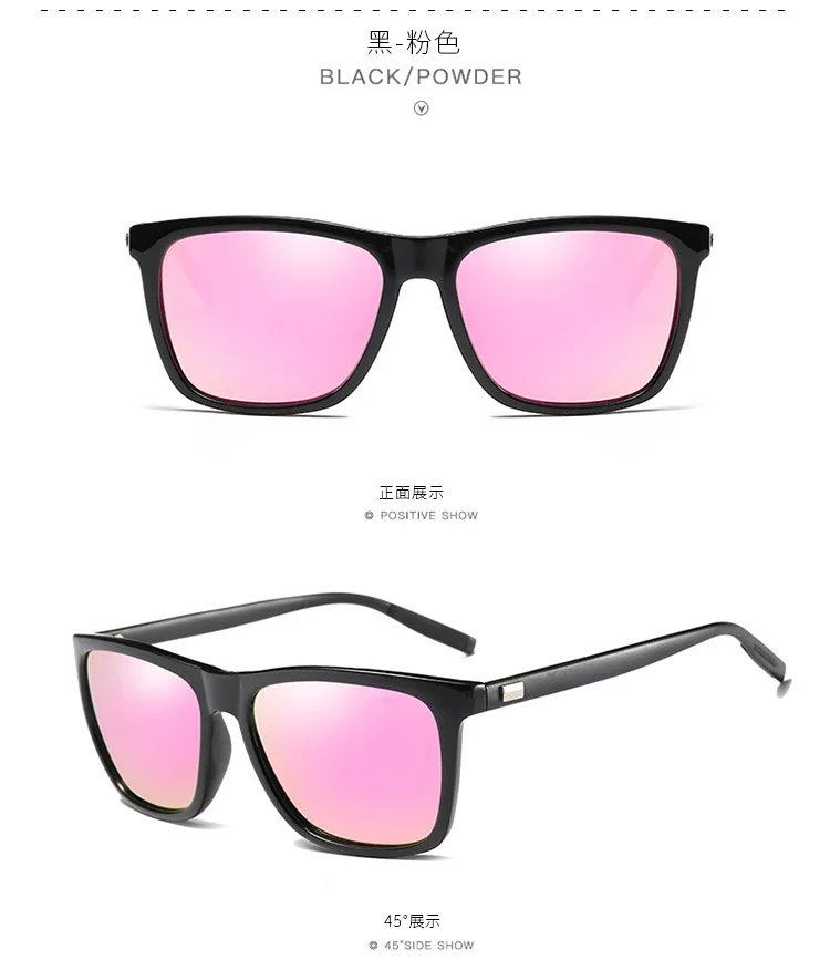 Новые алюминиево-магниевые солнцезащитные очки для мужчин, для вождения, прямоугольные солнцезащитные очки, мужские зеркальные, высокое качество, поляризованные солнцезащитные очки с боксом