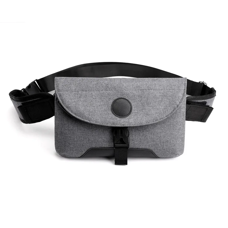 new men's shoulder bag outdoor sports chest bag casual multi-function Messenger bag - Цвет: Серый