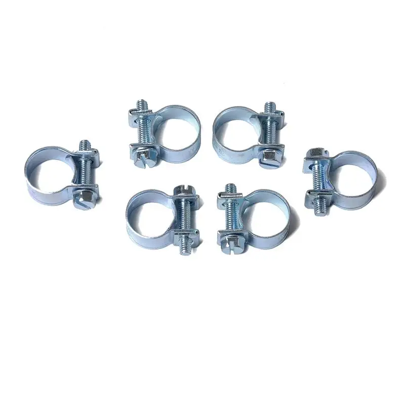 Car Fuel Hose Clips Hoses Clamps Set Mini Carbon Steel Air Hose Clamp Diesel Petrol Pipe Clips 10PCS/Set spring clip clamps,hose clamps,spring clamps,spark plug wire clamps,exhaust pipe clip