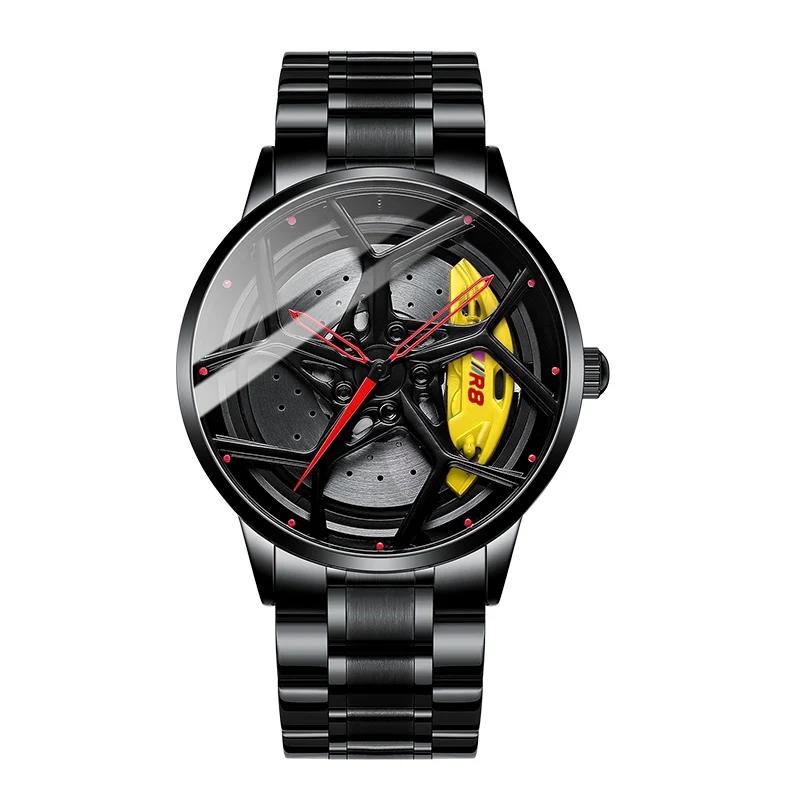 Original Wheel Watches Men Watches Super Car Rim Hub Men Quartz Watch Stainless Steel Waterproof Wholesale Watches Rim Watch 