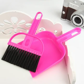 

Mini-Broom-Dustpan Toys Kids Pretend Play Room House Cleaning Early Learning Educational Toy Desk Floor Cleaner Toys for Kids