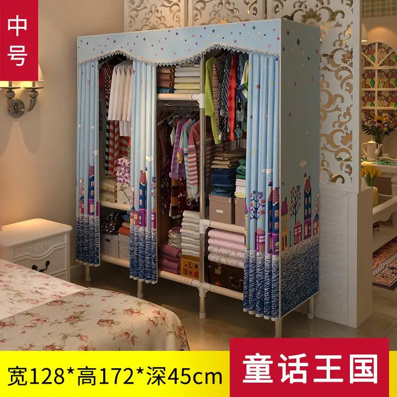 style22 21% Тканевый шкаф, стальная труба, утолщенная арматура, ткань для хранения, шкаф для одежды, экономичная стальная стойка, подвесной шкаф - Цвет: style22