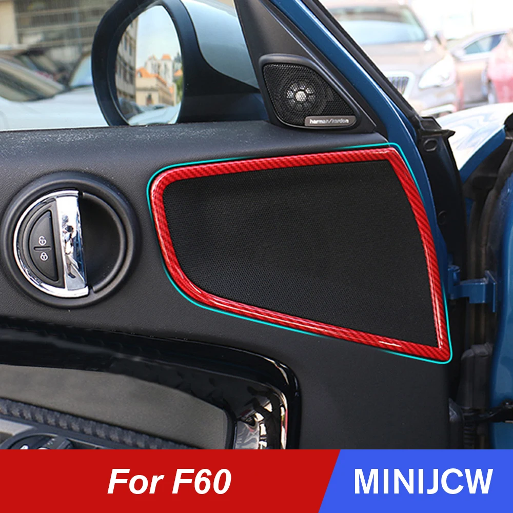 

4pcs Car Door Panel Cover Sticker Trim Strip Interior Decoration For Mini Cooper One S JCW F60 Countryman Accessories