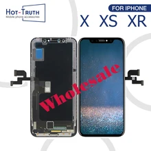 10 шт. Высокое качество экран для iPhone X XR XS ЖК-дисплей OEM 1:1 Сенсорная панель экран дигитайзер сборка OLED Замена ЖК