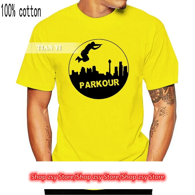 Parkour Camiseta blanca hombre, ropa deportiva extrema, talla S a 3xl|Camisetas| - AliExpress