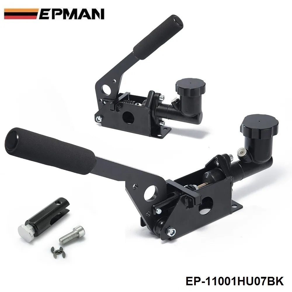 EPMAN Black General Racing Car 0.7 Bar E-Brake Drift Racing Handbrake Lever Gear Locking Turnk EP-11001HU07BK