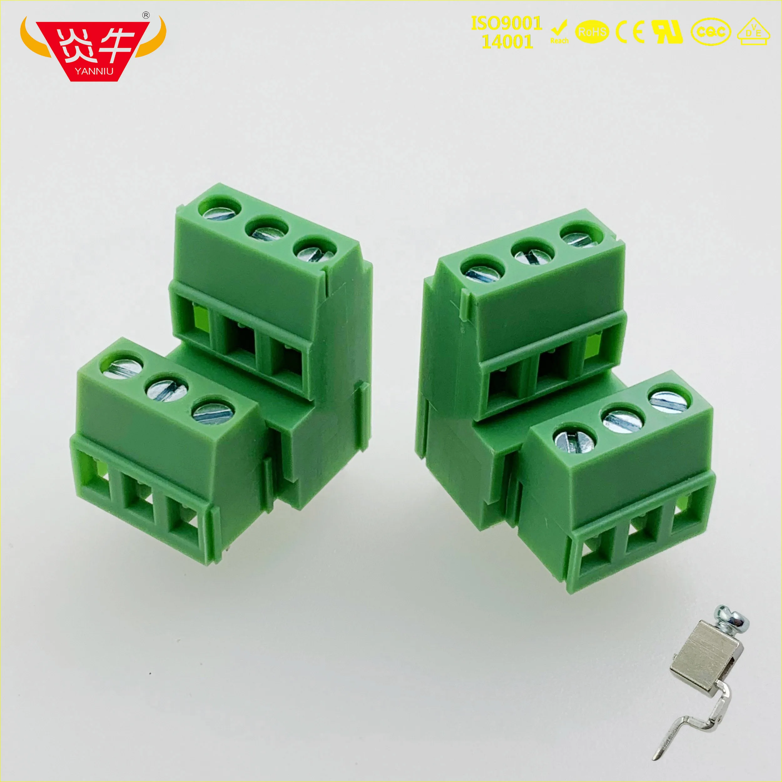 KF128A 5,0 2P 3P PCB универсальные Винтовые клеммные блоки DG500A KF128HL 5,0 мм 2PIN 3PIN MKKDS 1,5/3-5,08-1725041 PHOENIX DEGSON